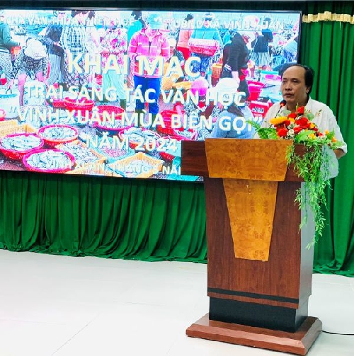 Khai mạc Trại sáng tác Văn học “Vinh Xuân – Mùa biển gọi” năm 2024.